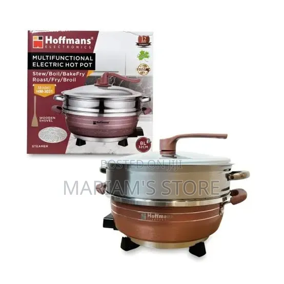 Hoffmans 8L Multifunctional Electric Hot Pot & Steamer - 1