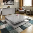 Brand New Gray Glossy Finish Center Table - 1