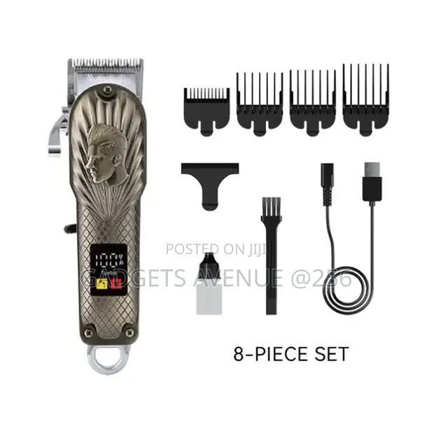 Professional Electric Hair Clipper & Beard Trimmer Set - 1