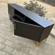 8ft Gray TV Stand with Drawers - 2