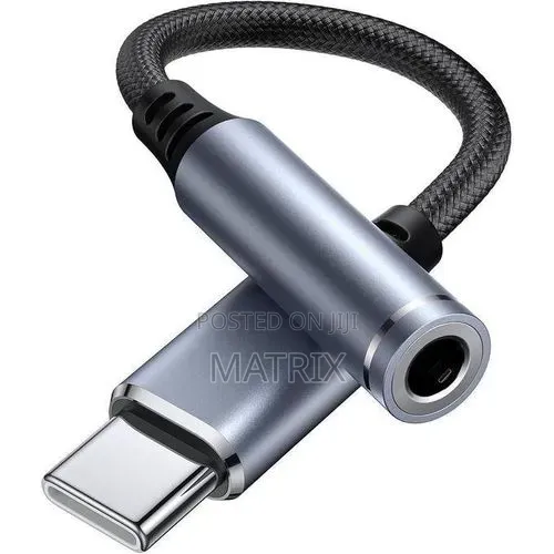 USB-C to 3.5mm Headphone Jack Adapter with DAC Amplifier - 1