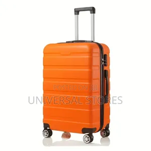 Orange Hard-Shell Trolley Suitcase