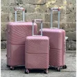 3pcs Waterproof Rubber Suitcase Set - Large, Medium & Small - 1