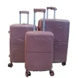 3pcs Waterproof Rubber Suitcase Set - Large, Medium & Small - 2