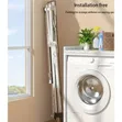 Foldable Metal Clothes Rack - Portable Garment Hanger - 3