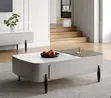 Galure Modern Faux Marble Lift Top Coffee Table - 1