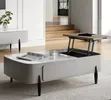 Galure Modern Faux Marble Lift Top Coffee Table - 2