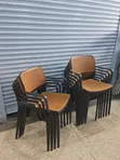 Brand New Tufted Meshed Back Plastic Chairs - 1