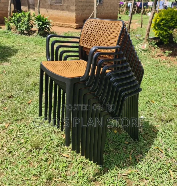 Afro-Chic Arm Chairs - Plastic, Brand New (1pc) - 1