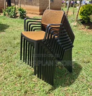 Afro-Chic Arm Chairs - Plastic, Brand New (1pc)