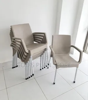 Gray Dining Chairs with Metallic Legs (Brand New)