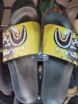 Bape Shark Mouth Graphic Pool Slides - 1