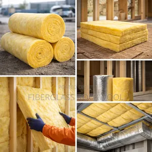 Fiberglass/Rockwool Acoustic & Thermal Insulation Materials