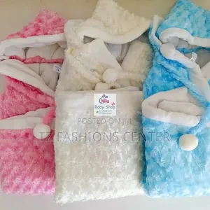 Mothercare Blue Cotton Blanket Set - Brand New