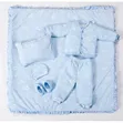 Mothercare Blue Cotton Blanket Set - Brand New - 3