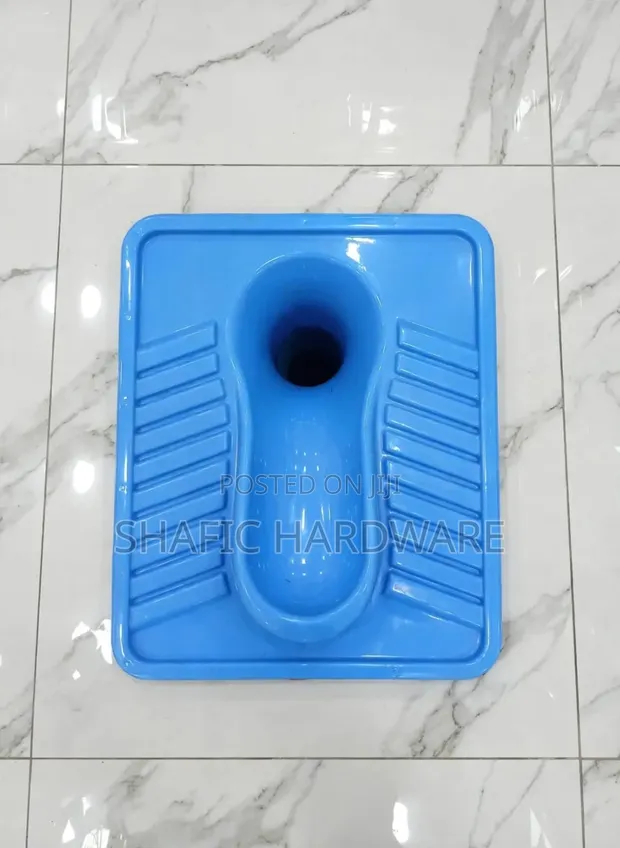 Squatting Toilet Pan - Sato Blue, Brand New - 1