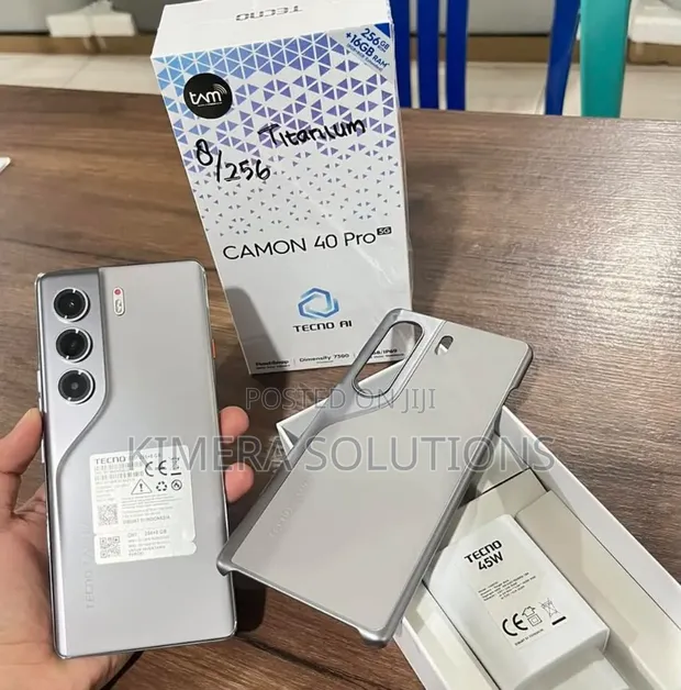 New Tecno Camon 40 Pro 5G 256GB Silver - 1