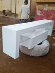 TV Stand White 1.8m Length - 2