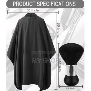 Hair Cutting Cape with Free Neck Duster Brush
