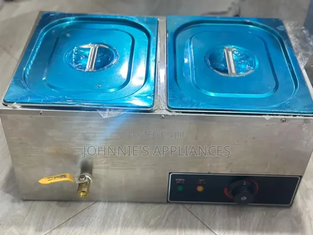Stainless Steel Double Bain Marie Food Warmer - 1