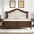 Heavy Pure Wooden Beds - Any Size/Colour - 3