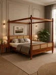 Melanie Wooden Polled Beds - Any Colour/Size - 3
