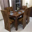 6-Seater Rectangular Wooden Dining Set - 2