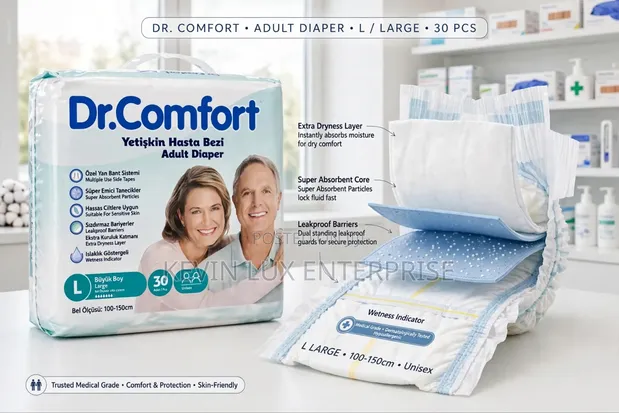 Dr. Comfort Adult Diapers - Large (30pcs) - 1