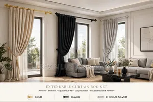 Adjustable Curtain Rods (160cm-300cm)