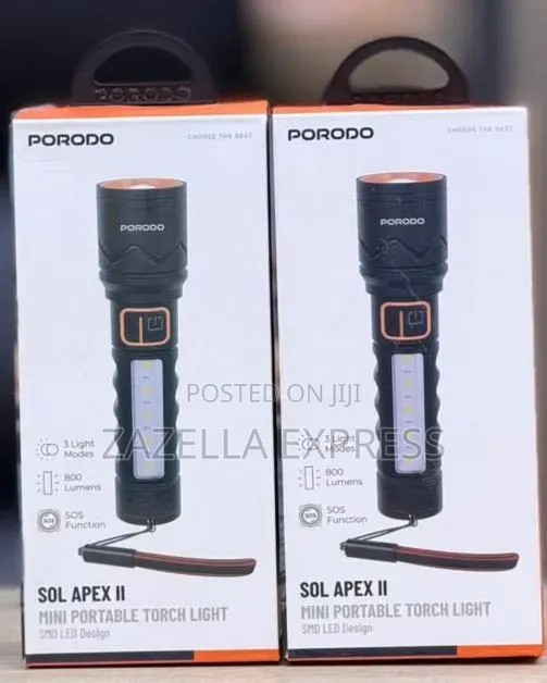 Porodo Sol Apex II Mini Portable Torch Light - 1