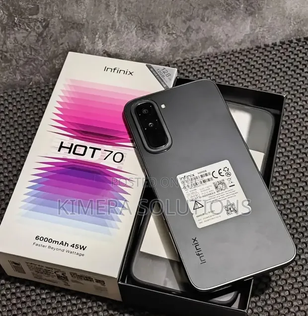 New Infinix Hot 70 256GB Black - 1