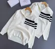 Striped Chest Design Half Zip Sweater - 3