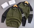 Brand New 4F Half-Zip Mock Neck Sweater - Multi - 1