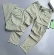 Casual Multi-Pocket Cargo Pants - Beige, White, Olive Green - 5