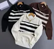Stripes Half Zip/Quarter Zip Sweater - 1