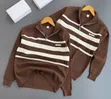 Stripes Half Zip/Quarter Zip Sweater - 2