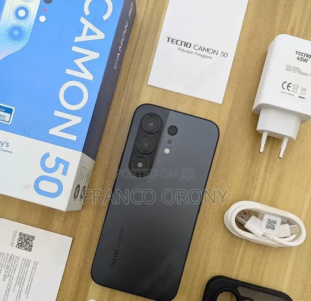 New Tecno Camon 50 256GB Black - 1
