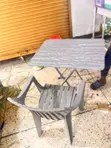 Foldable Reading Table with Chair - 2