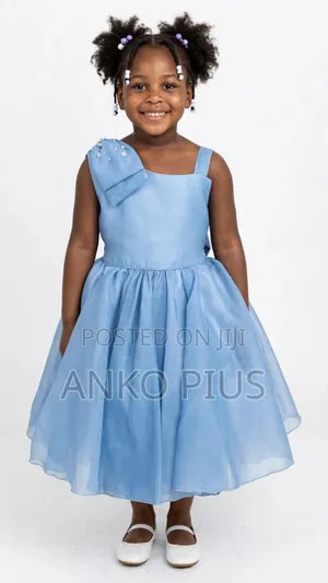 77kids Girls Blue Party Dress