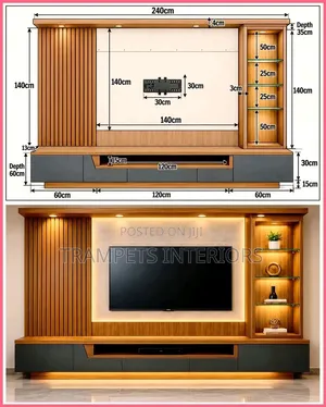 Custom Wall Unit Design - Made to Order