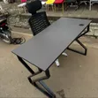 Office Desk / Steel Frame Desk with Wooden Tabletop - 1