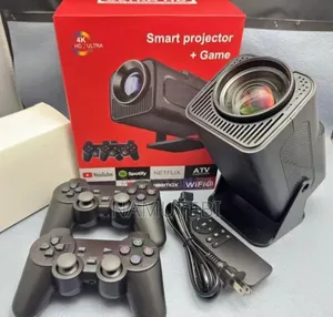Borrego 4K UHD Smart Projector with Game Controllers