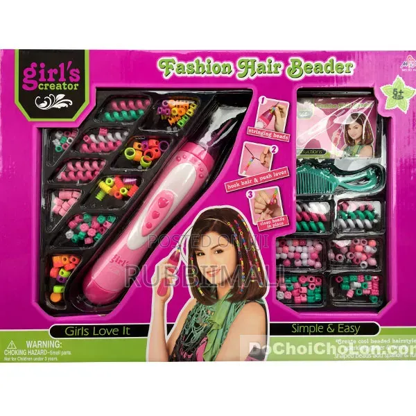 Girls Creator Fashion Hair Beader Toy Set - 1