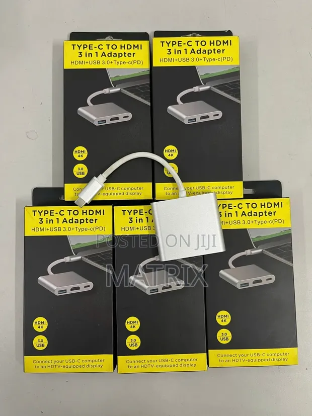 USB-C to HDMI 4K Adapter Hub (3-in-1) - 1