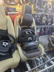 Premium Black Car Seat Covers with Beaded Cushion - 2