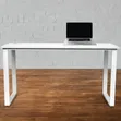 Brand New Office Desk with Metal Frame and Wooden Top - 1