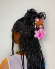 Plumeria-Shaped Hair Claw Clips - Glossy Gradient - 4