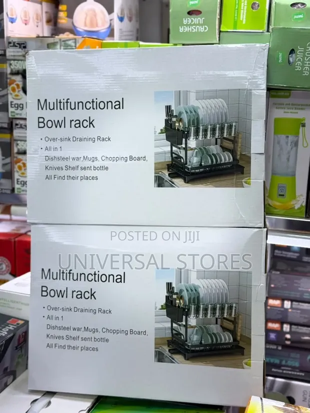 2-Tier Multifunctional Bowl and Dish Drying Rack - 1
