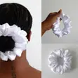Vibrant Rainbow Satin Scrunchies - 2