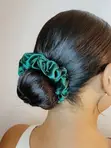 Vibrant Rainbow Satin Scrunchies - 3